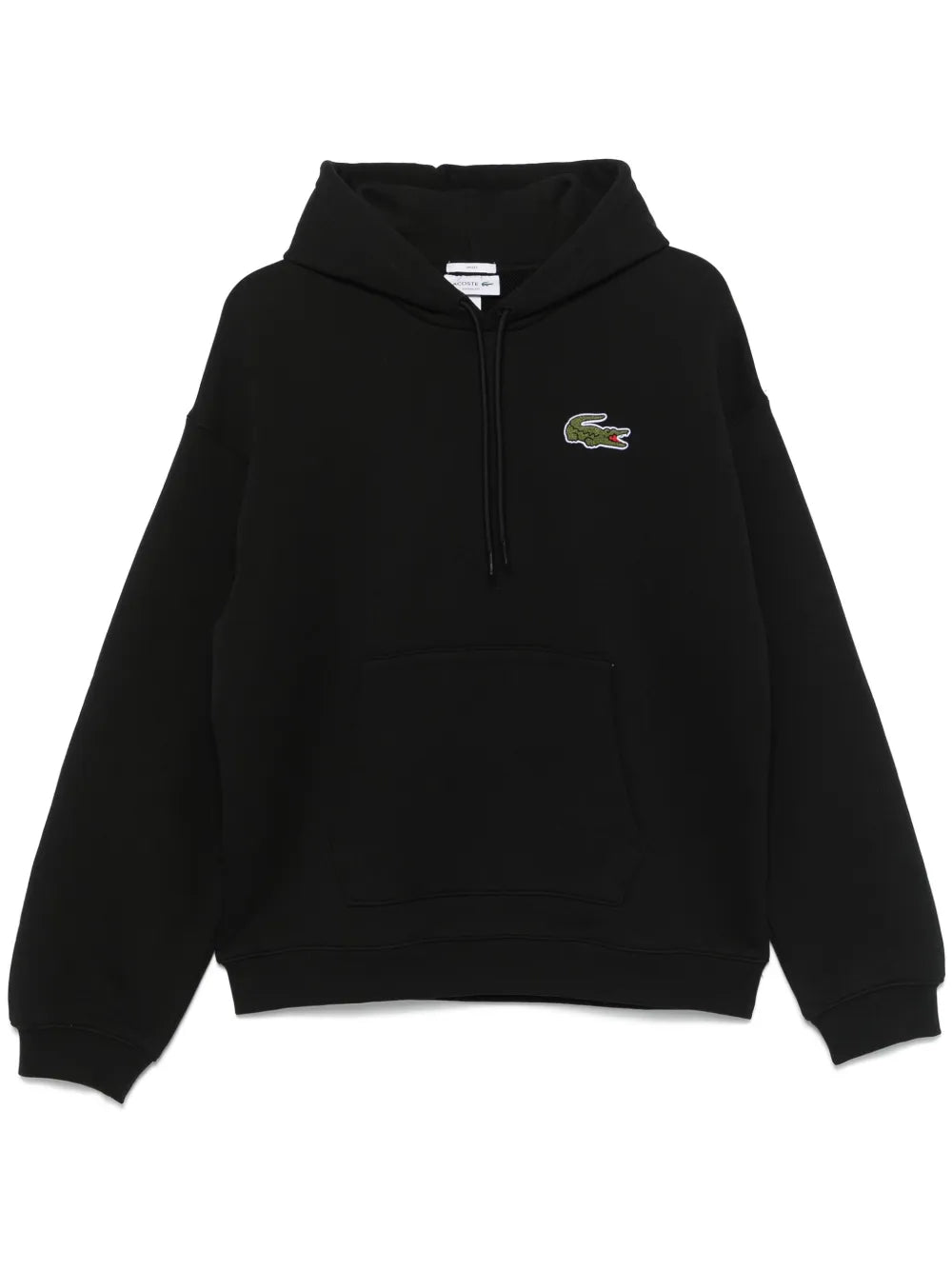 Casaco preto com patch de crocodilo