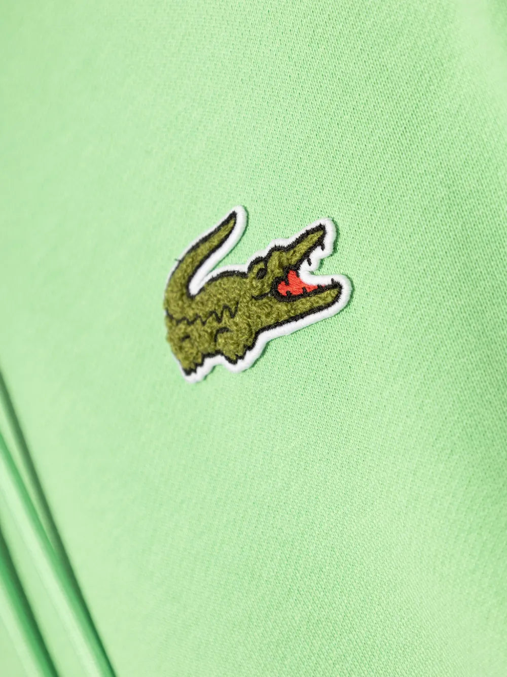 Casaco verde lima com patch de crocodilo
