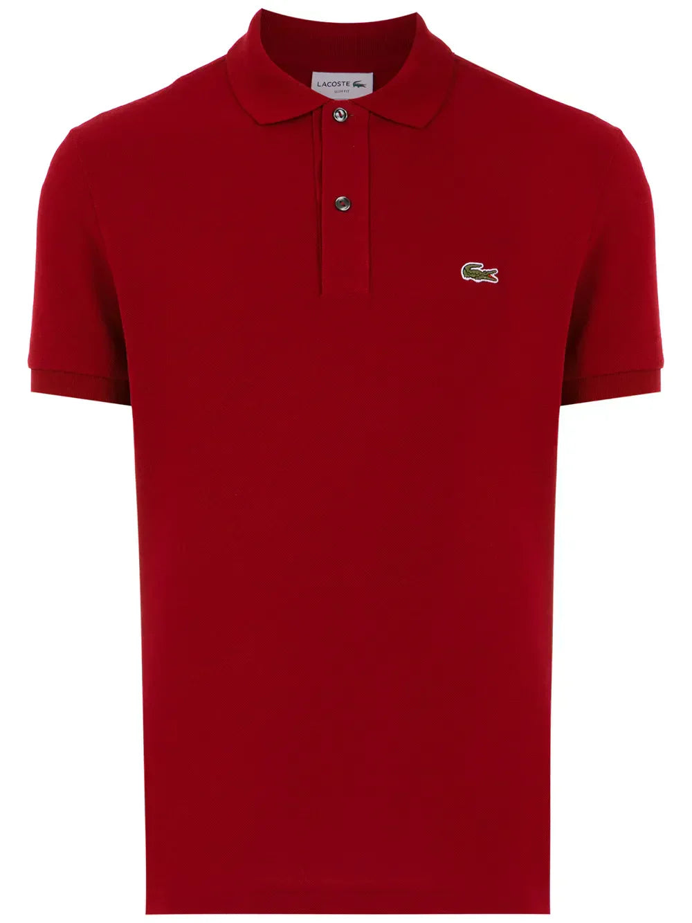 Camisa polo vermelha com bordado