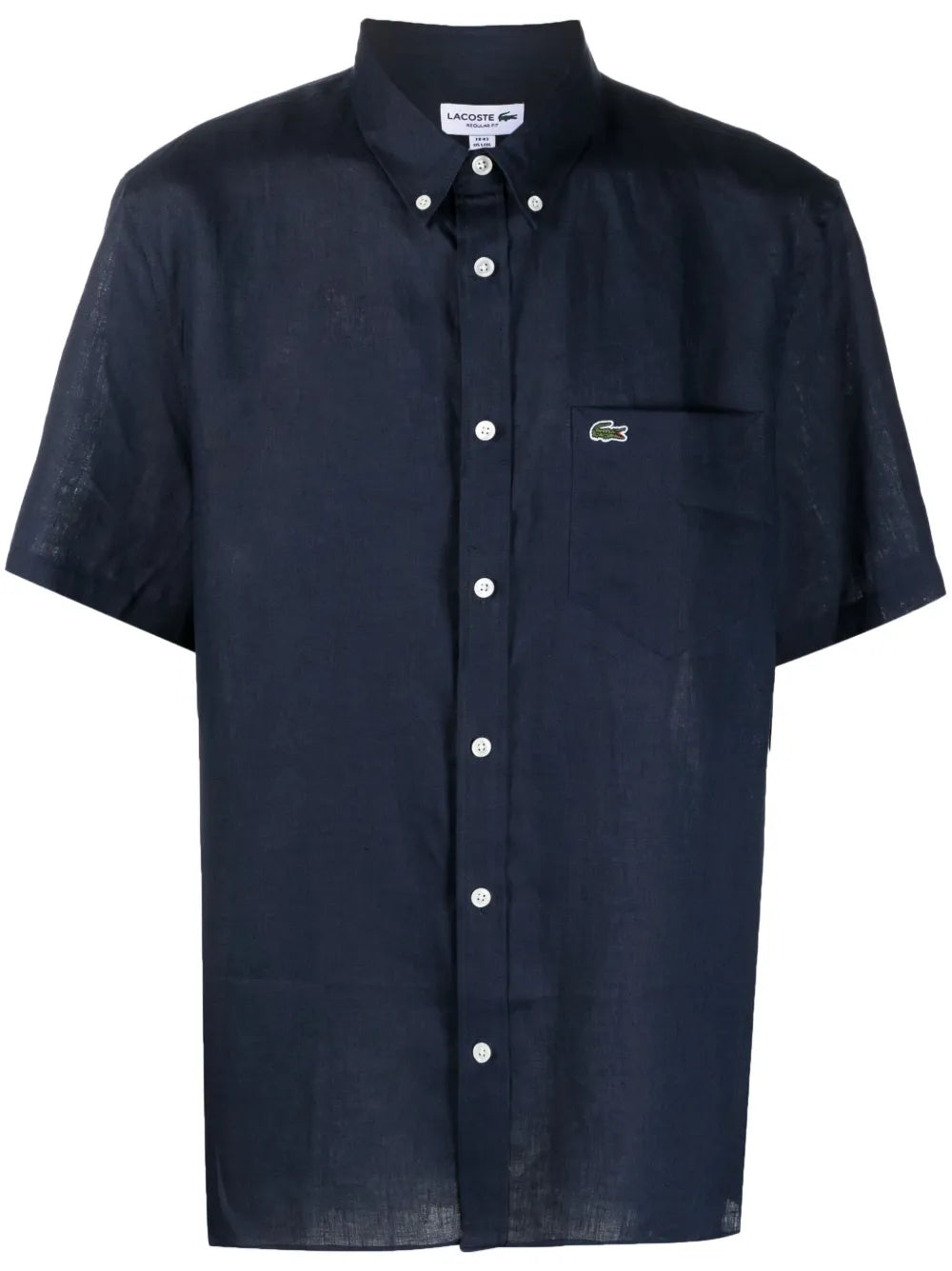 Camisa mangas curtas com logo bordado