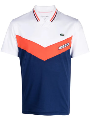 Camisa polo com patch de logo