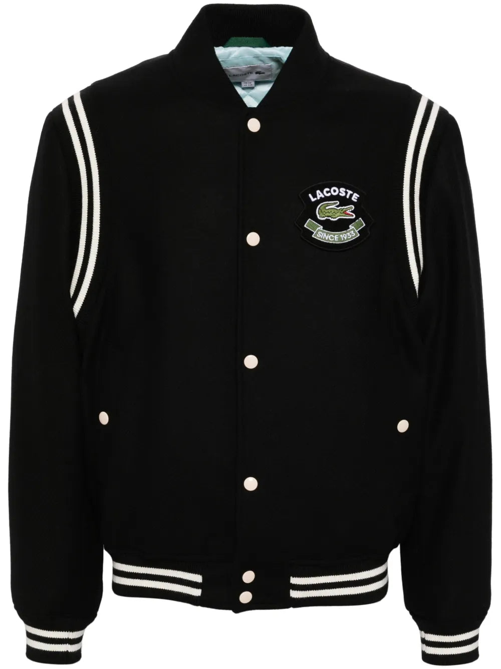 Casaco Varsity preta com logo