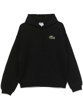 Casaco preto com patch de crocodilo