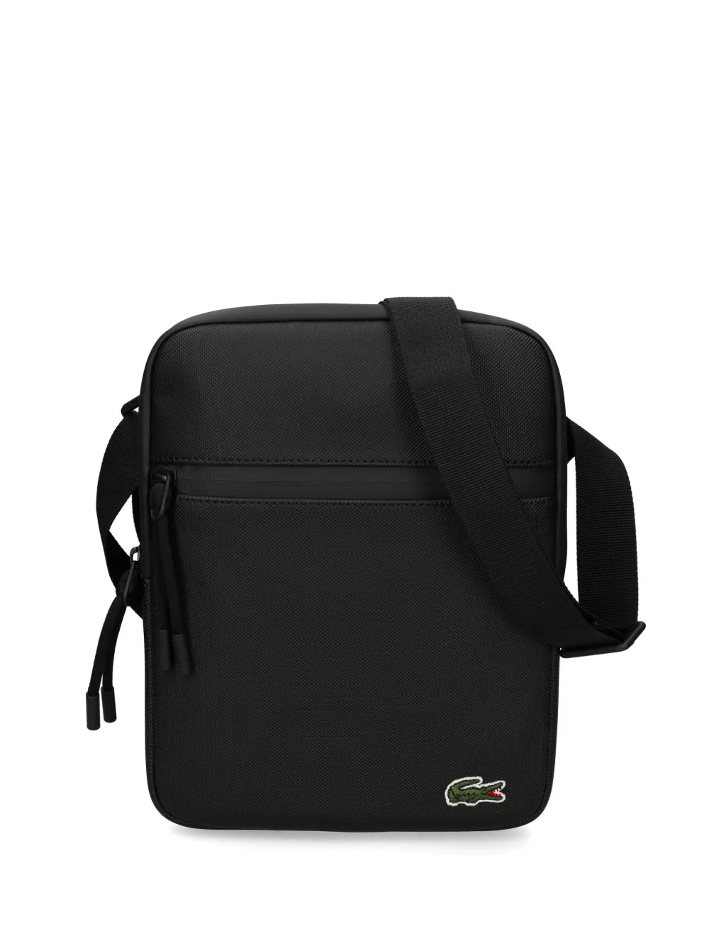 Bolsa tiracolo com logo bordado
