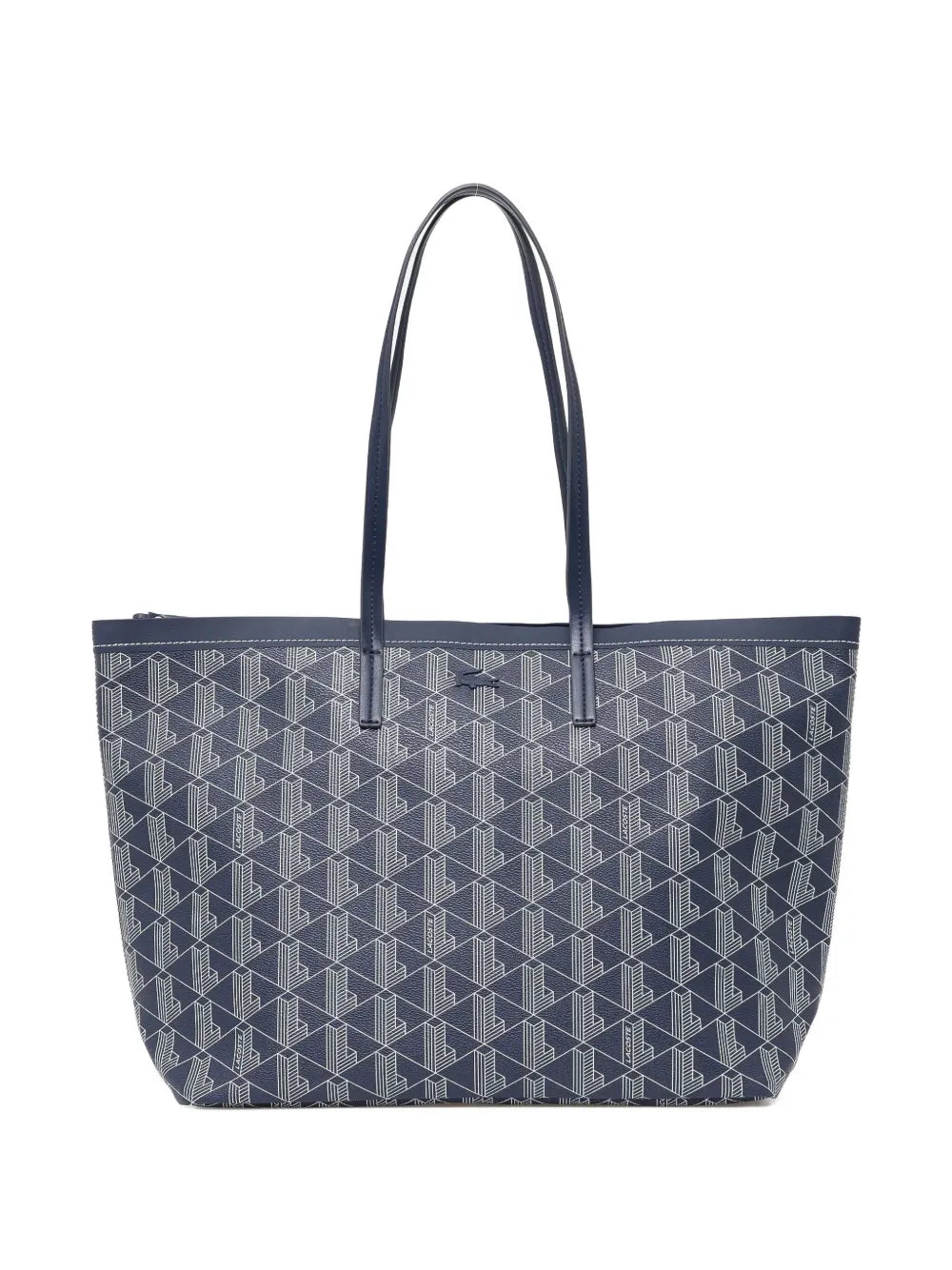 bolsa tote com padrão de monograma