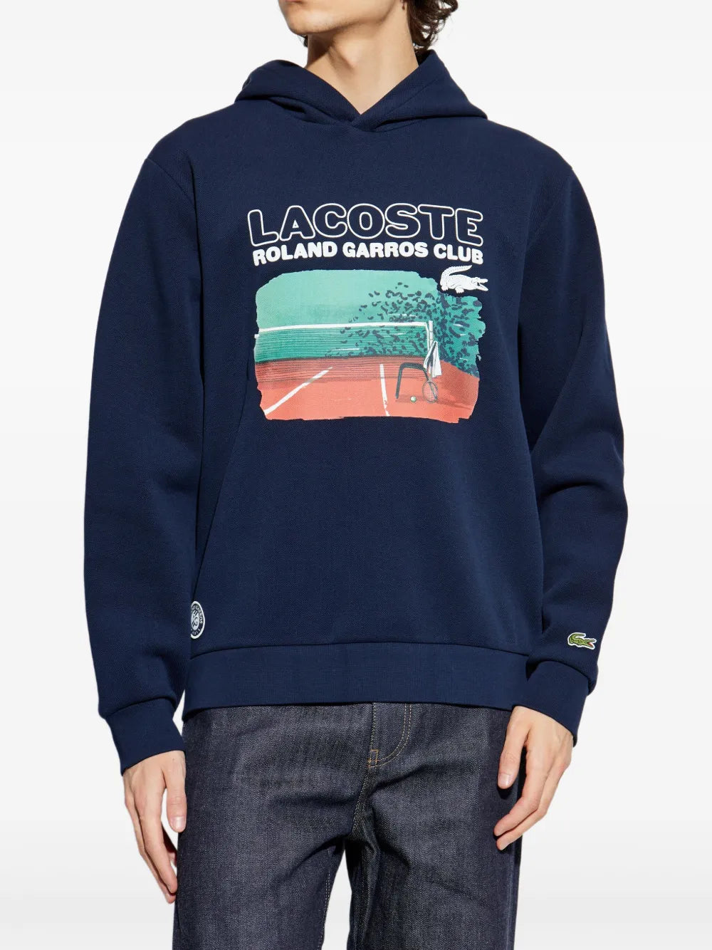Casaco collab x Roland Garros com estampa gráfica