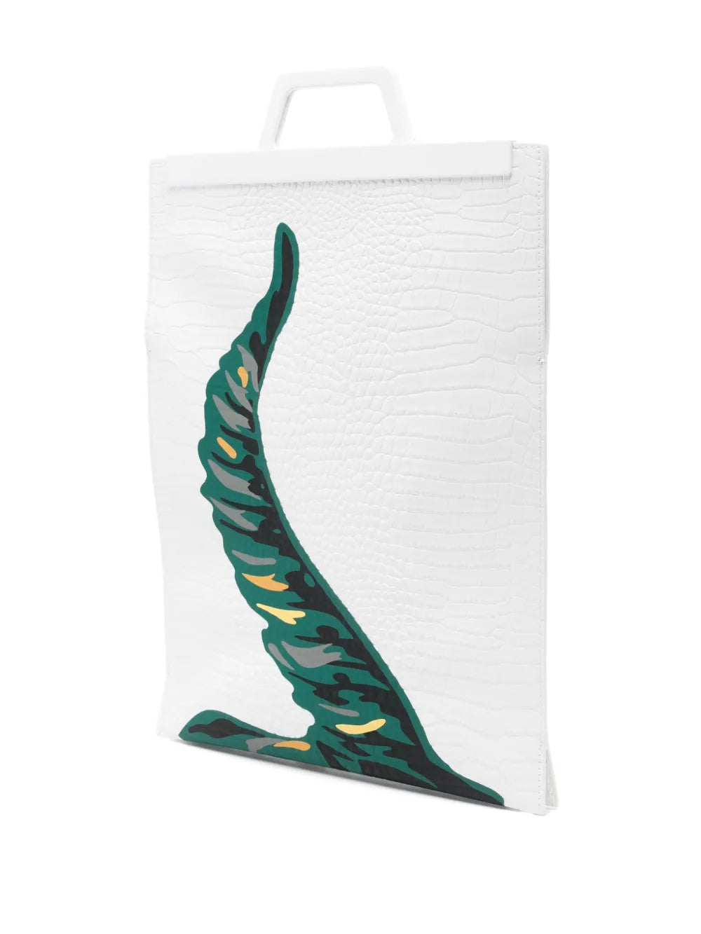 Bolsa tote com estampa de crocodilo