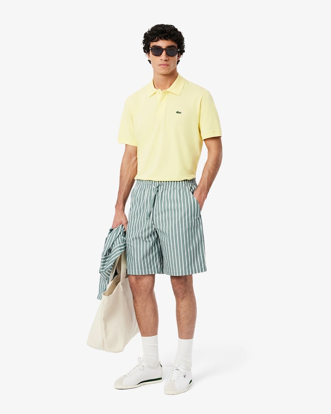 Shorts listrados folgados