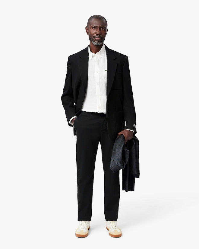 Calça chino de algodão elástico slim