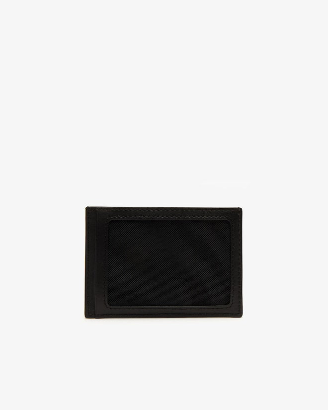Conjunto de presente com carteira de couro e porta-cartões FG