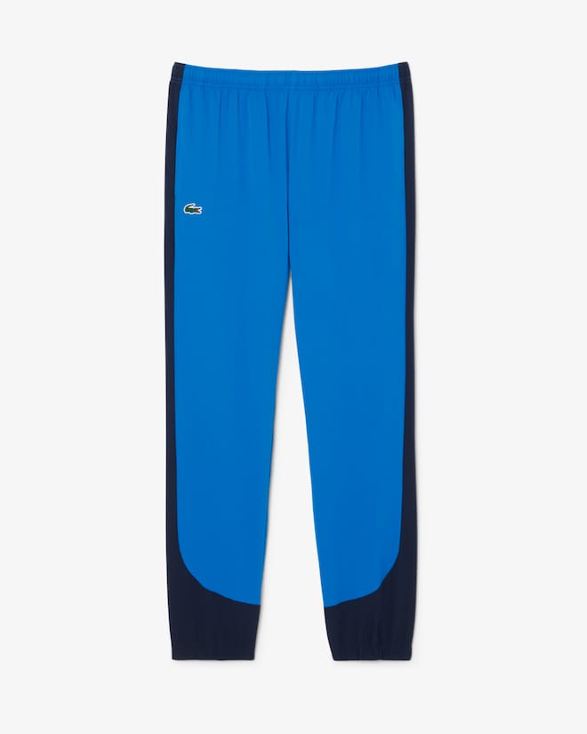 Conjunto verde e azul com logo