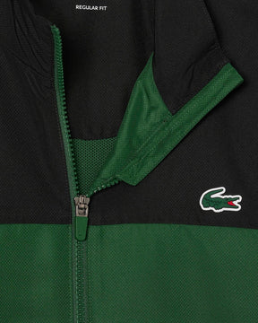 Conjunto verde e preto com logo